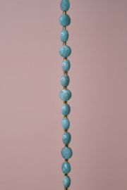 Amazoniet Facet Coin Kralen (10 pcs)