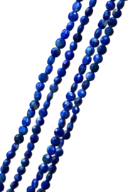 Lapis Lazuli 4 x 2.5 mm Facet Coin Kralen