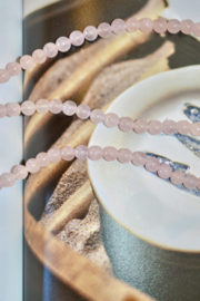 Rozenkwarts 7 mm Kralen