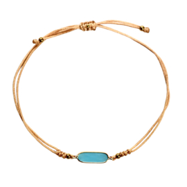 Flat Mirror Bracelet / Blue