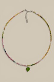 Tourmalijn Selva  Ketting - Sterling Zilver