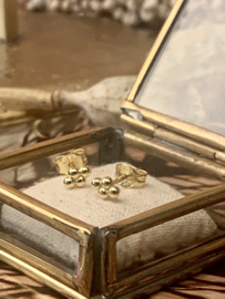 Four Dots Studs Gold Vermeil Oorstekers