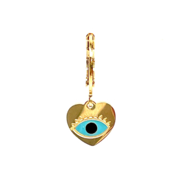 Single Heart & Eye Earring