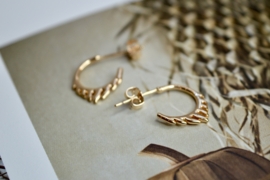 Flame Gold Plated Earstuds
