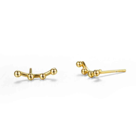 4 Ball Ear Studs - Gold Vermeil