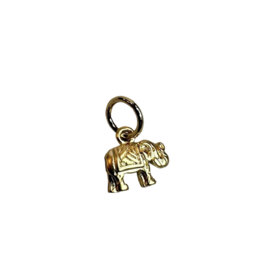 Tiny Elephant Charm/ Bedel Gold Plated