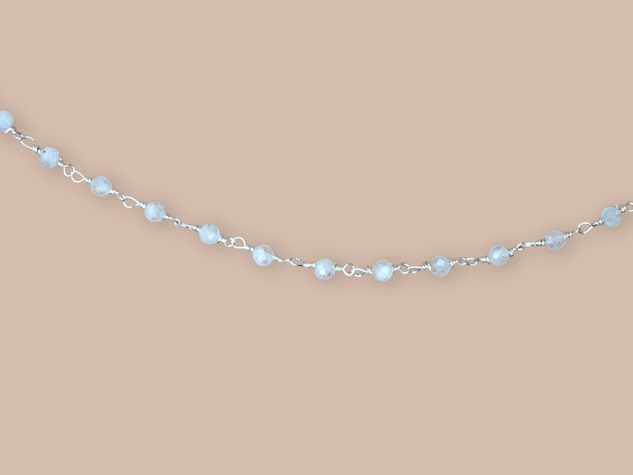 Moonstone Harmonic Necklace Sterling Silver