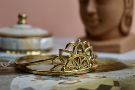 Lotus Bangle - Brass