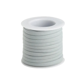 Elastisch Band DIY Basic - 6 mm Grijs Polyester (1 Mtr)