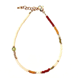 Beaded Bracelet Natural / Armband