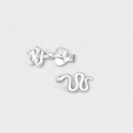 Snake Studs Sterling Silver