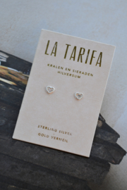 Open Heart Studs Sterling Silver Oorstekers