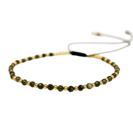 Meditation Stones Bracelet Gold Plated / Muja Juma