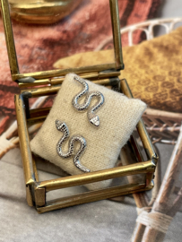 Snake Studs Sterling Silver Oorstekers