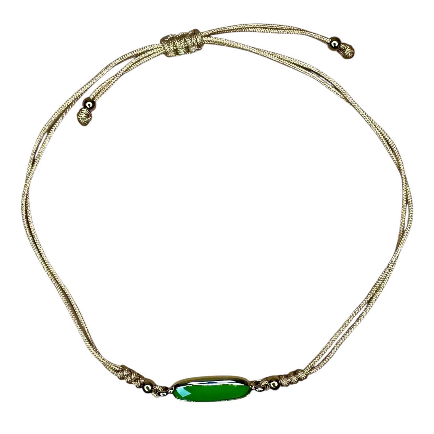 Flat Mirror Bracelet Green