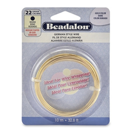 Beadalon Buigdraad 22 Gauge Round Gold