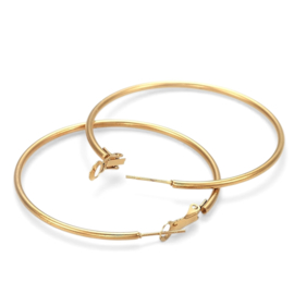 Large Hoops - Stainless Steel Goud