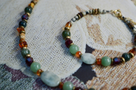 Autumn Treasures – Edelsteen Ketting & Armband Set