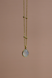 Maansteen Rani Drops Ketting - Gold Plated