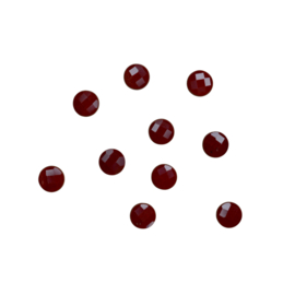 Rode Jaspis Facet Coin Kralen (10 pcs)