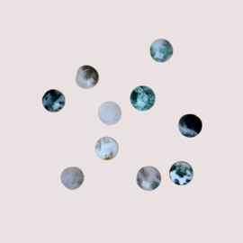 Agaat Facet Coin Kralen (10 pcs)