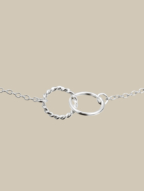 Circles Link Bracelet - Sterling Silver