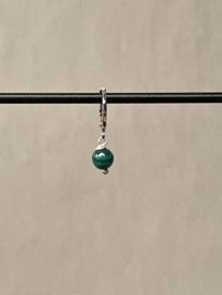 Single Malachite Earring