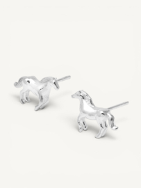 Mustang Oorstekers - Silver Plated