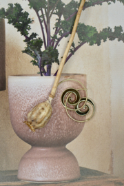 Plain Spiral Earrings Brass