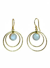 Maansteen Mati Oorbellen - Gold Plated