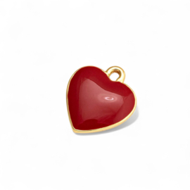 Valentijn Hart Bedel Gold Plated