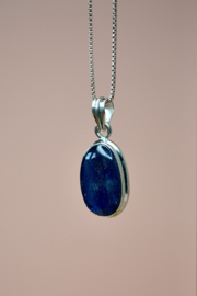 Deep Blue Kyanite Hanger - Sterling Zilver