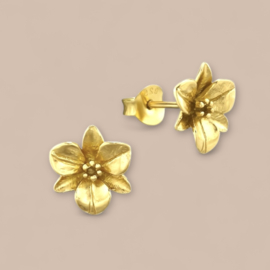 Flower Earstuds Gold Vermeil