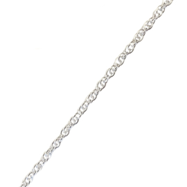 Plain Sterling Silver Necklace 40.5 cm 