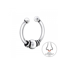 Bali Nose Clip Sterling Silver