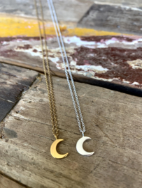 Moon Necklace Gold Vermeil