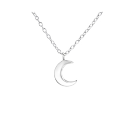 Sterling Silver Moon Necklace