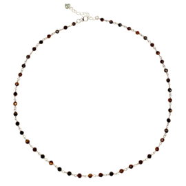 Tiger Eye Necklace Sterling Silver