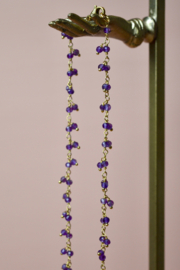 Amethist Bloom Chain Ketting