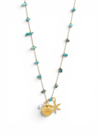 Ocean Treasures Ketting - Stainless Steel Goud