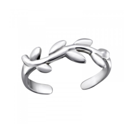 Vine Toe Ring Sterling Silver
