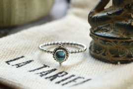 Matahari Dots Turquoise Ring Sterling Silver