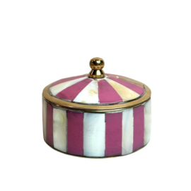 Pink Striped Circus Box Large