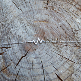 Sterling Silver Heartbeat Bracelet / Armband