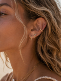 Spark Zircon Piercing - Gold Vermeil