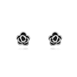 Rose Studs Sterling Silver