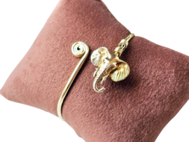 Tribal Ganesha Bangle Brass