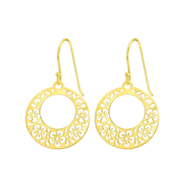 Boho Flower Gold Vermeil Earrings