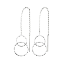 Circles Earchains Sterling Silver