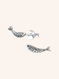 Sardines Oorstekers - Sterling Zilver